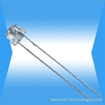 5mm White Round Dip LED Lamp, 2.8 to 4.0V